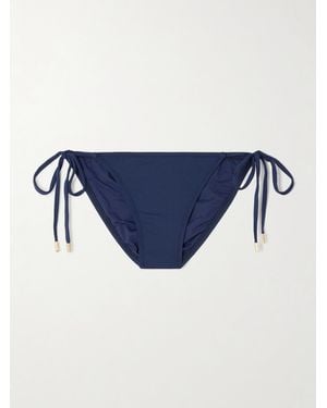 Melissa Odabash Maldives Bikini-Höschen Mit Verzierungen - Blau