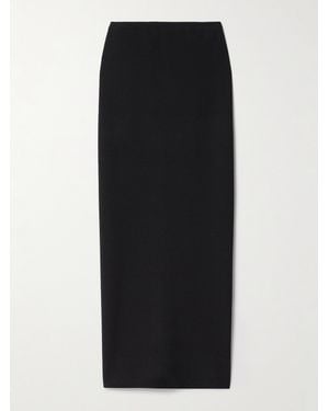 KHAITE Lilth Crepe-Jersey Maxi Skirt - Black