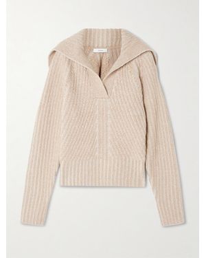 JOSEPH Robby Pullover Aus Einer Gerippten Merinowollmischung - Natur