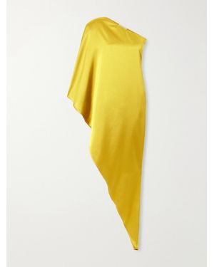 Ilkyaz Ozel Angelica Satin Blouse - Yellow