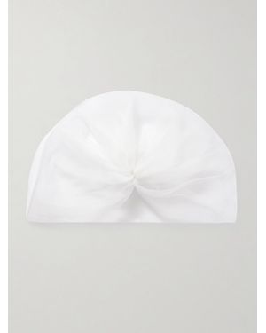 Eugenia Kim Dauphine Asymmetric Tulle Veil - Weiß