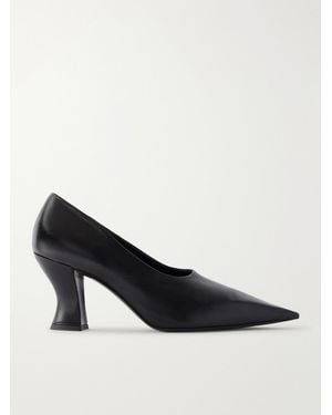 KHAITE Colleen 75 Leather Pumps - Black