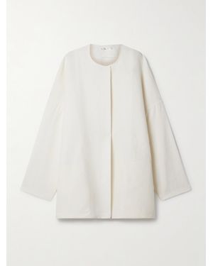 The Row Elke Oversized-Jacke Aus Seide - Weiß