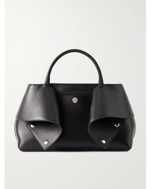 TOTEME Mercer Small Leather Tote - Black