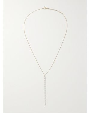 Mizuki 14-Karat Pearl Necklace - White