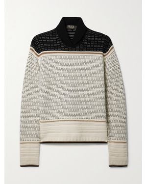 Loro Piana Serbelloni Cashmere-Jacquard Turtleneck Jumper - Multicolour
