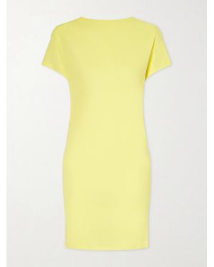 Jacquemus La Robe Mistral Open-Back Crepe Mini Dress - Yellow