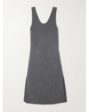 Carven Wool Midi Dress - Gray