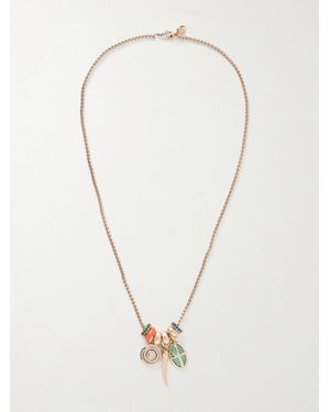 Roxanne Assoulin Little Bit Of Everything-Tone, Enamel And Crystal Necklace - White