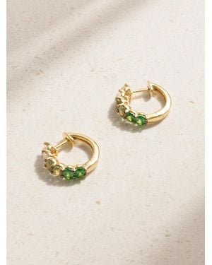 Roxanne First 14-Karat Sapphire Hoop Earrings - Natural