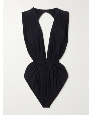 Rick Owens Gia Rückenfreier Body Aus Jersey - Blau