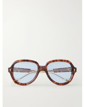 Jacques Marie Mage Lou Lou De La Falaise Louise Aviator-Style Acetate Sunglasses - Multicolor