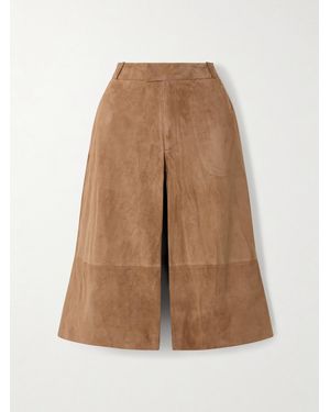 Arma Jina Panelled Suede Shorts - Natural
