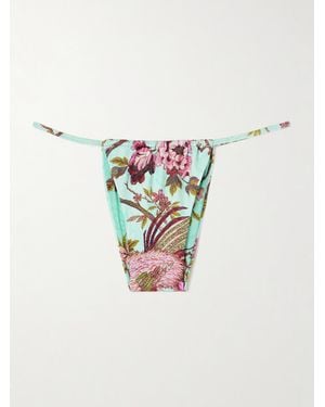 Skims Roberto Cavalli Signature Swim String Bikini Bottom - White