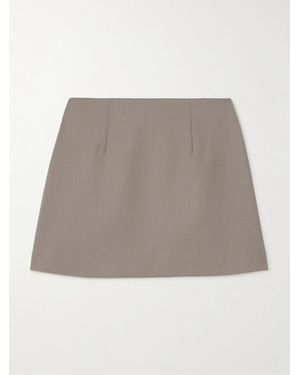 Matteau Wool-Blend Twill Mini Skirt - Natural