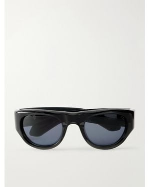 Jacques Marie Mage Clyde Aviator-Style Acetate Sunglasses - Black