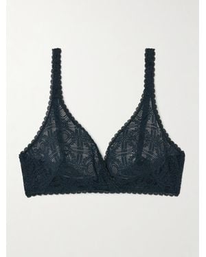 Eres Fuseau Triangel-Bh Aus Stretch-Spitze - Blau