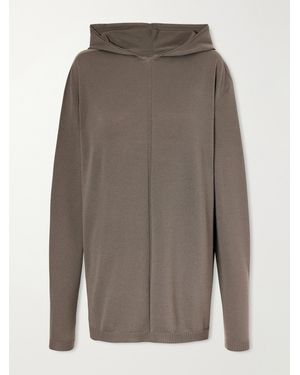 Rick Owens Wool Hoodie - Gray