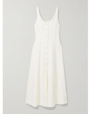 Citizens of Humanity Rosetta Panelled Denim Midi Dress - White