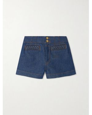 Zimmermann Awaken Denim Shorts - Blue