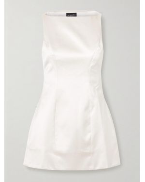 retroféte Livle Duchesse-Satin Mini Dress - White