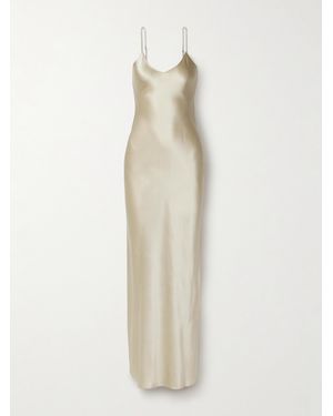 Nili Lotan Cami Silk-satin Gown - White