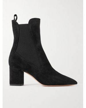 Paris Texas Anja Suede Ankle Boots - Black