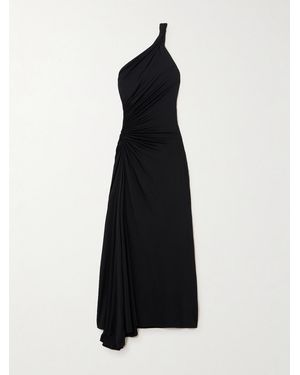 TOVE Franca Twisted Asymmetric One-Shoulder Stretch-Jersey Maxi Dress - Black