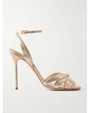 Aquazzura Soulmate 105 Knotted Sandals - Natural