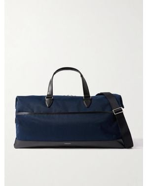 Paravel Rove Vegan Leather-Trimmed Ecocraft Twill Duffle Bag - Blue