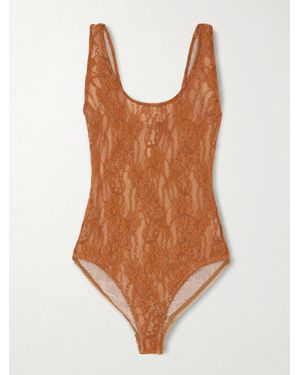 Zimmermann Lace Bodysuit - Brown