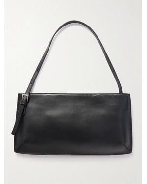 St. Agni 90S Leather Shoulder Bag - Black