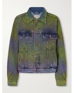 Sanderlak Ombré Denim Jacket - Green