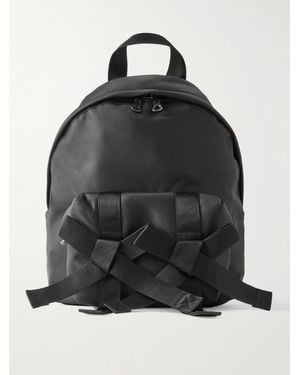 Simone Rocha Bow And Faux Pearl-Embellished Shell Backpack - Black