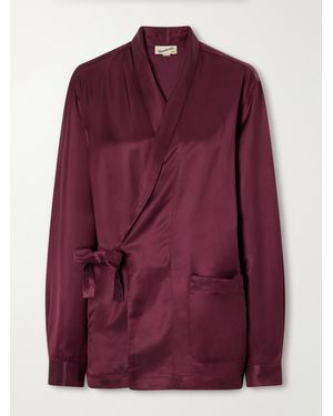 Sanderlak Satin Jacket - Purple