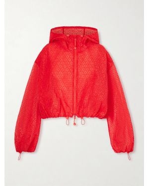 Cecilie Bahnsen Hooded Embroidered Tulle Jacket