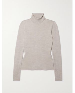 Gabriela Hearst May Wool, Cashmere And Silk-Blend Turtleneck Jumper - White