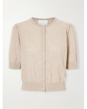 Citizens of Humanity Raina Pointelle-Knit Wool And Cashmere-Blend Cardigan - Natural