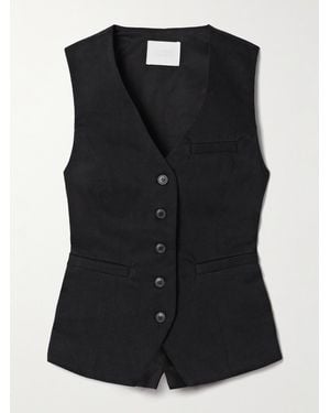 Citizens of Humanity Jasmin Cotton-Twill Vest - Black