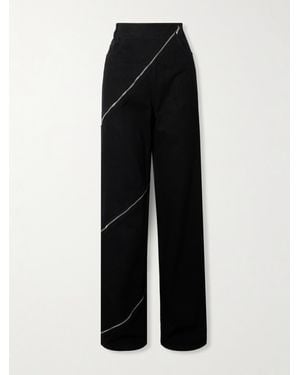Alaïa Spiral Zipper Jeans For - Black