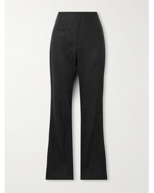 Frankie Shop Morrison Wool-Blend Straight-Leg Pants - Black