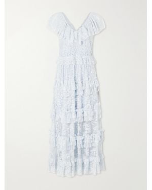 Sea Sharleen Ruffled Lace Maxi Dress - White