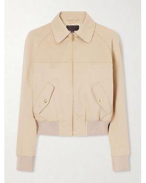 Nili Lotan Saul Cotton Bomber Jacket - Natural