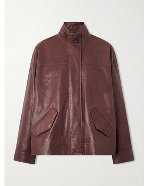Jonathan Simkhai Hartley Paneled Textured-Leather Jacket - Braun