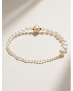 Sophie Bille Brahe Petite Peggy 14-Karat Pearl Bracelet - Natural