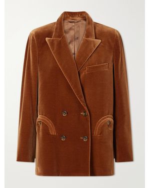 Blazé Milano Everynight Cotton-Velvet Blazer - Brown