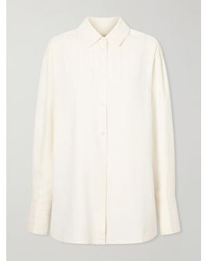 Kallmeyer Mollie Sequin-Embellished Striped Twill Shirt - Natural