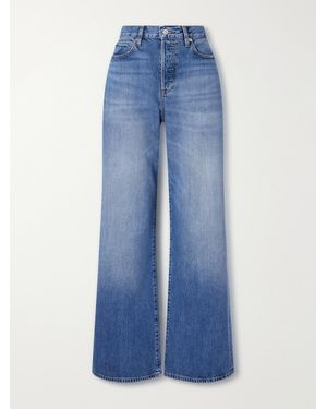 FRAME The Off Duty Loose Wide-Leg Jeans - Blue