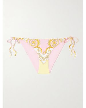 Versace Bedrucktes Bikini-Höschen - Pink