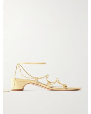 Manolo Blahnik Dellasan 30 Sandalen Aus Leder - Natur